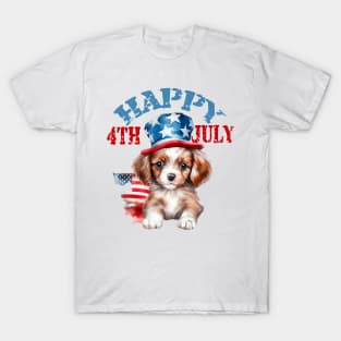 Happy 4th of July-Puppy T-Shirt